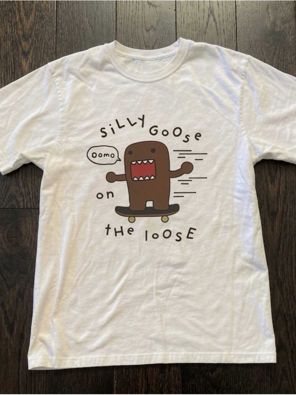 White 'Silly Goose' Graphic T-Shirt